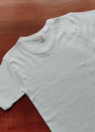 Белая базовая футболка 100% коттон rosso porpora2 фото