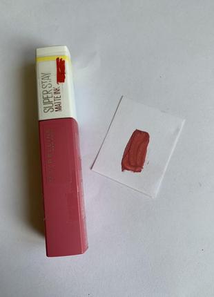 Жидкая матовая помада maybelline new york superstay matte ink liquid lipstick тон 125