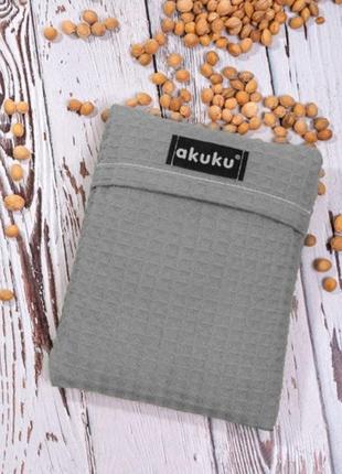 Грелка с вишневыми косточками 13x16 см, серый akuku a0635