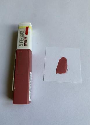 Жидкая матовая помада maybelline new york superstay matte ink liquid lipstick тон 180