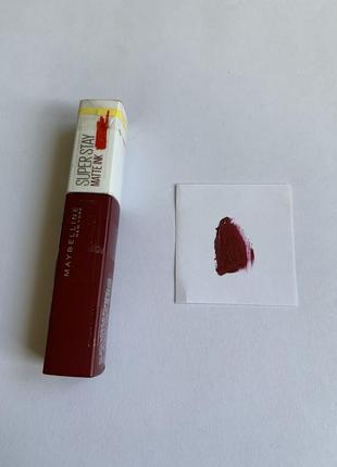 Рідка матова помада maybelline new york superstay matte ink liquid lipstick тон 50