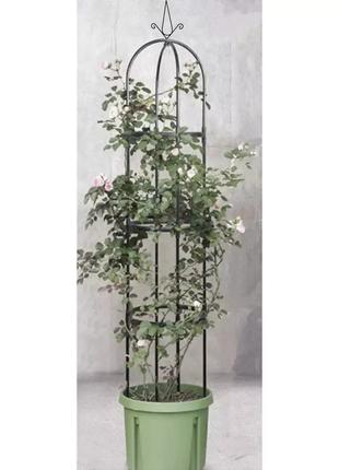 Садовая колонна опора для роз цветов пергола 197 см gardlov 21029 + анкеры4 фото