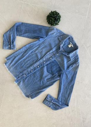Рубашка джинсова h&m xs/s