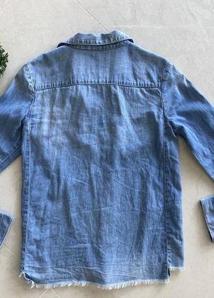 Рубашка джинсова h&m xs/s5 фото