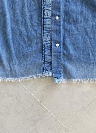 Рубашка джинсова h&m xs/s6 фото