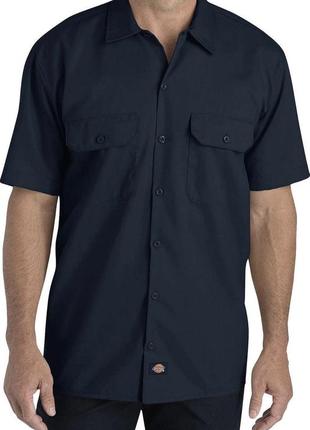 Сорочка dickies men's short-sleeve flex twill work shirt big