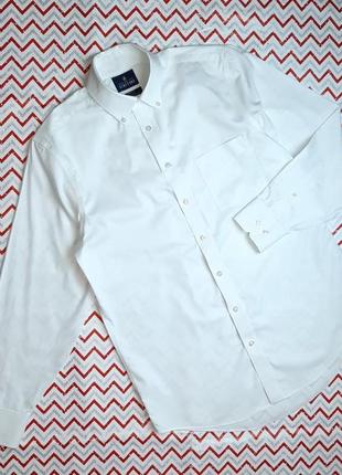 😉1+1=3 шикарная белая мужская рубашка starfort, размер 44 - 46