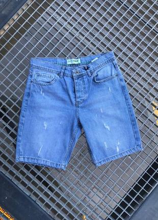 Мужские летние джинсовые шорты классические повседневные