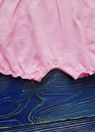 Нарядный летний комбинезон ромпер песочник для девочки на 1 год ovs8 фото