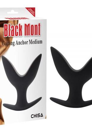 Анальний плаг black mont gaping anchor, черный  18+