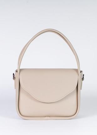 Сумка маленькая бежевая искусственная кожа клатч 587996
