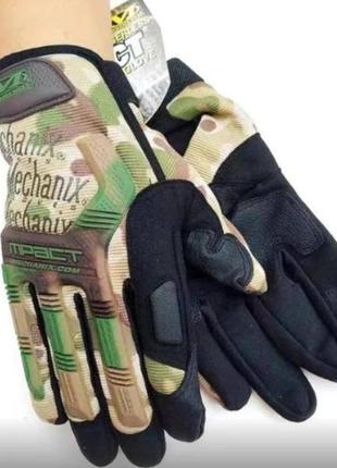 Рукавиці палі мультикам mechanix m-pact