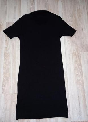 Чорне плаття рубчик2 фото