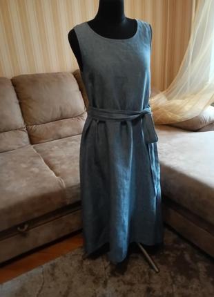Etici итальянское платье из льна