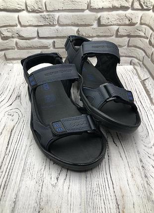 Чоловіче шкіряне взуття чоловічі літні сандалі чоловічі шкіряні сандалі на липучках для міста2 фото