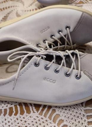 Ecco кожаные кеды кроссовки макасины туфли ботинки 39р оригинал
