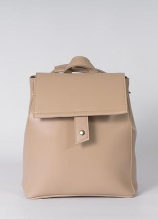Женская сумка-рюкзак искусственная кожа бежевый 587988