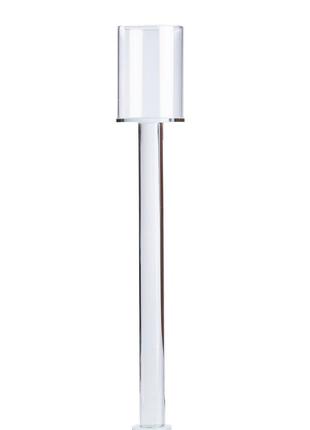 Свічник скляний 42 (см) свічник келих на високій ніжці на 1 свічку `gr`3 фото