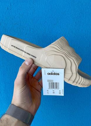 Adidas adilette beige slides шльопанці