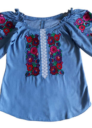 Вишиванка сорочка з вишивкою вишита блузка галичанка galychanka блузка вышиванка
