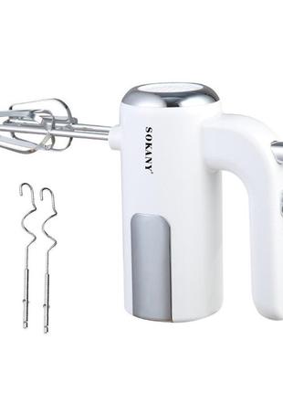 Міксер ручний sokany sk-6640 hand mixer blender 400w міксер занурювальний `gr`