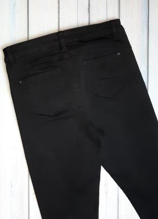 💥1+1=3 шикарные черные зауженные джинсы скинни высокая посадка denim co, размер 46 - 484 фото
