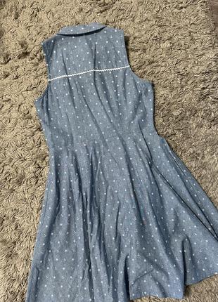 Платье сарафан хлопковое в морском стиле yumi2 фото