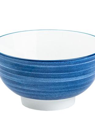 Столовий сервіз тарілок 24 штуки керамічних на 6 персон синій `gr`4 фото