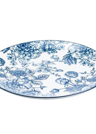 Столовий сервіз тарілок 24 штуки керамічних на 6 персон синій `gr`7 фото