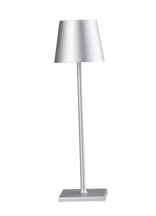 Настільна лампа на акумуляторі в скандинавському стилі 5 вт світильник настільний сірий `gr`