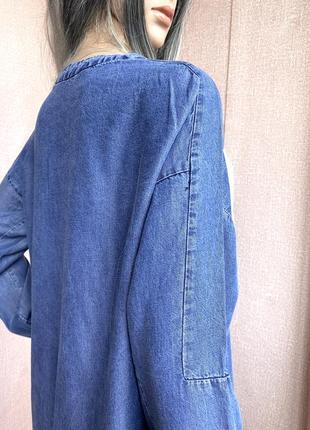 Легка джинсова сукня прямого крою від zara8 фото