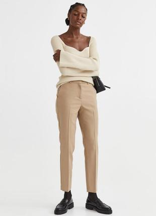 Бежеві брюки h&m2 фото