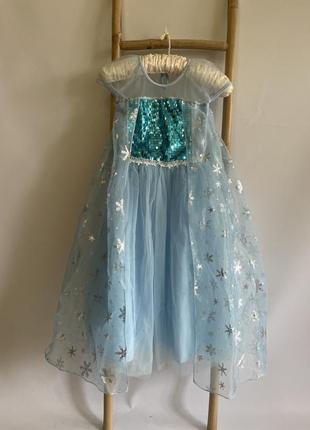 Карнавальна сукня плаття костюм принцеса ельза фроузен з м/ф холодне крижане серце9 фото
