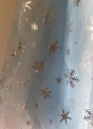 Карнавальна сукня плаття костюм принцеса ельза фроузен з м/ф холодне крижане серце6 фото