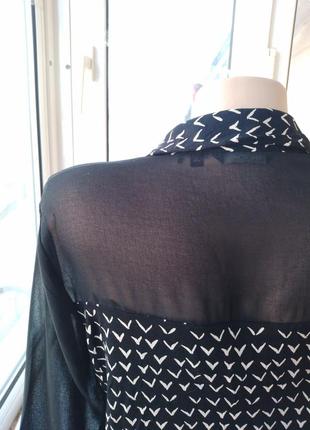 Брендова віскозна трикотажна гіпюрова блуза блузка лонгслів8 фото