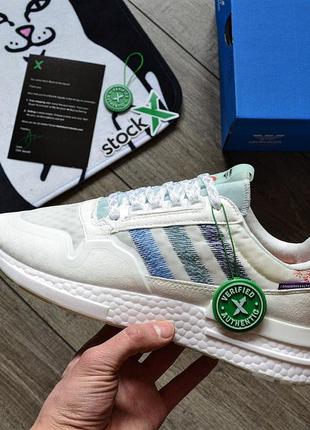 👟 кросівки    commonwealth x adidas zx 500 rm white      / наложка bs👟