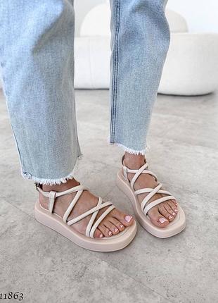 Босоножки натуральная кожа