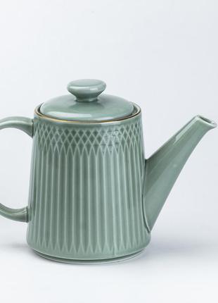 Чайний сервіз на підносі 6 чашок та чайник для заварювання `gr`2 фото