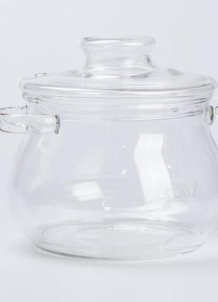 Кастрюля с крышкой 3 литра стеклянная arow распродажа `gr`2 фото