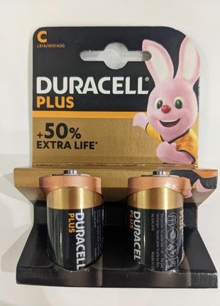 Батарейка duracell lr14, c лужна ціна за одну батарейку