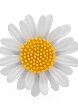 Брошь ромашка, брошка в виде цветка, на подарок, булавка бижутерия