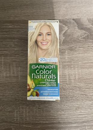 Крем-краска для волос garnier color naturals 111 платиновый блондин