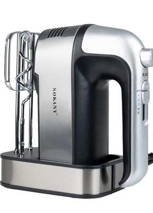 Міксер ручний sokany sk-6627 hand mixer 800w занурювальний міксер `gr`