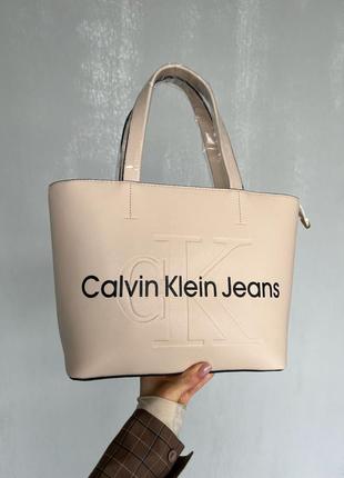 Сумка calvin klein jeans sculpted monogram #as5521 фото