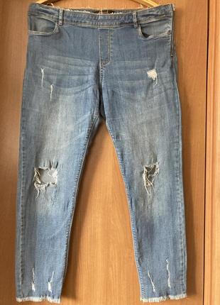 Брендові якісні котонові джинси1 фото