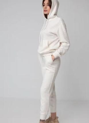 Спортивный костюм молочного цвета в рубчик favorite style2 фото