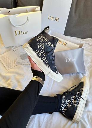 Dior sneakers high deep blue  premium