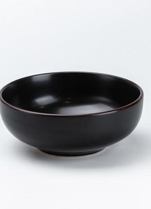 Столовый сервиз на 4 персоны керамический • чашки 400 мл черный `gr`4 фото