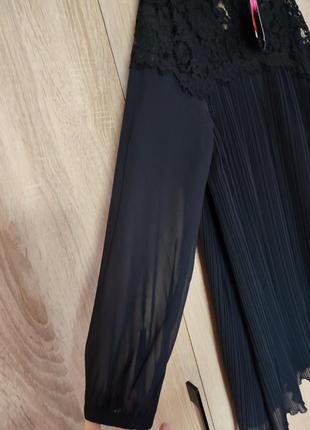 Нова чорна шифонова платтячко платье сукня розмір 48-505 фото