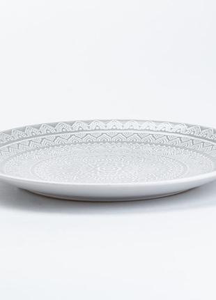 Столовый сервиз тарелок и кружек на 4 персоны керамический чашки 400 мл `gr`2 фото